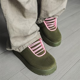 [Trendy Hip Hop Sneakers] Stylish Low-Top Men's Hip Hop Sneakers | American Style Lace-Up Shoes with EVA Sole, Fabric Lining, and Comfortable Round Toe for Casual Streetwear