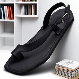 Men'S Summer Sandals - Stylish Black & Brown Options, Comfortable Slip-On Design with Adjustable Straps, Durable Rubber Sole for Beach, Casual, and Outdoor Activities, Summer Footwear | Stylish Sandals | Adjustable Straps